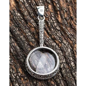 Magnifying Glass Silver Pendant