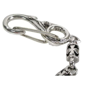 Sterling Silver Maltese Cross Wallet Chain