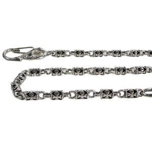 Sterling Silver Maltese Cross Wallet Chain