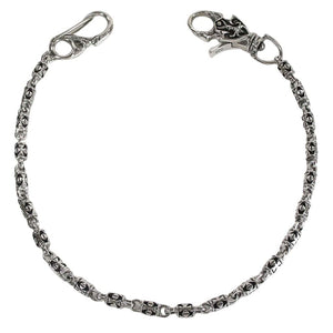 Sterling Silver Maltese Cross Wallet Chain
