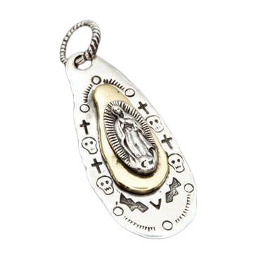 Sterling Silver Mary Angel Pendant