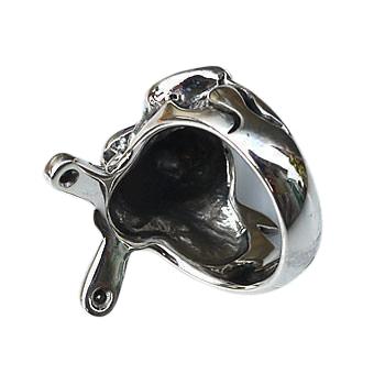 925 Silver Mechanic Skull Wrench Ring