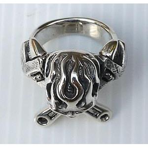 925 Silver Mechanic Skull Wrench Ring