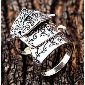 Silver Medieval Armor Ring