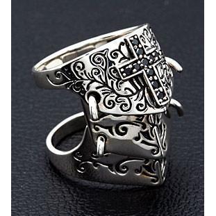 Silver Medieval Armor Ring