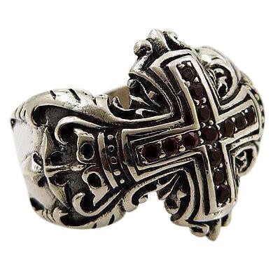 Anelli medievali con croce in argento sterling