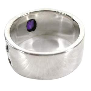 Мужское кольцо из стерлингового серебра с аметистом