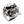 Emerald Eyes Silver Mens Skull Rings