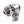 Load image into Gallery viewer, Emerald Eyes Silver Mens Skull Rings
