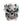 Emerald Eyes Silver Mens Skull Rings