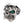 Emerald Eyes Silver Mens Skull Rings