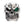 Emerald Eyes Silver Mens Skull Rings