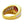 Charger l&#39;image dans la galerie, Bague Rolex en or jaune et grenat bicolore pour homme
