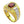 Загрузить изображение в программу просмотра галереи, Мужское двухцветное кольцо Rolex с гранатом из желтого золота
