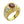 Carica l&#39;immagine nel visualizzatore Galleria, Anello Rolex da uomo in oro giallo con granato bicolore
