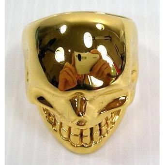 Metalic Gold Skull Ring