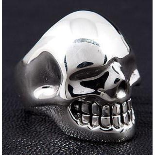 Metalic 925 Silver Skull Ring