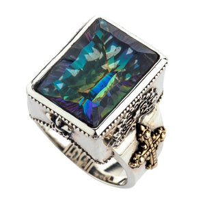 Mystic Quartz Medieval Men's Gothic Ring