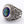 Three-quarter view of Mystic Quartz ring with guitar and musical note shoulder