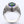 Raised oval Mystic Quartz and silver bezel of Union Jack rock ring
