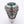 Side profile of Union Jack motif on Mystic Quartz silver ring