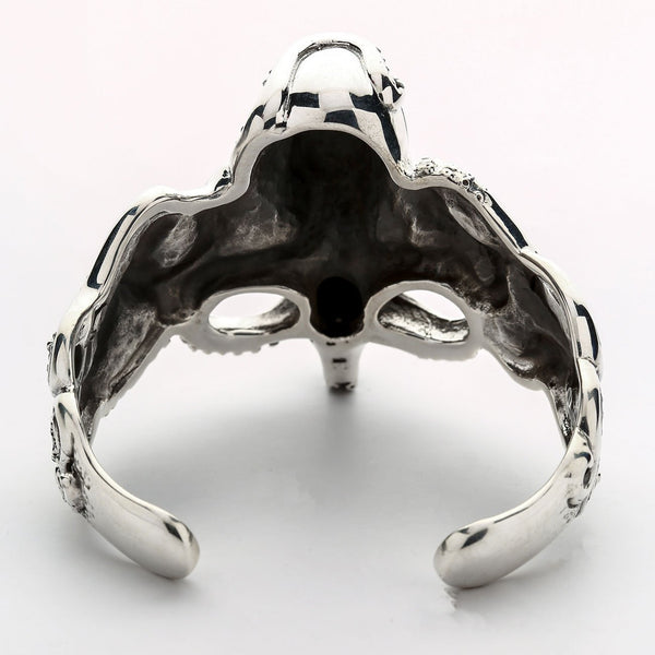 Sterling Silver Octopus Mens Cuff Bracelet