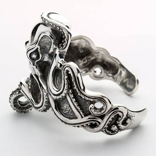 Bracciale da uomo in argento sterling Octopus