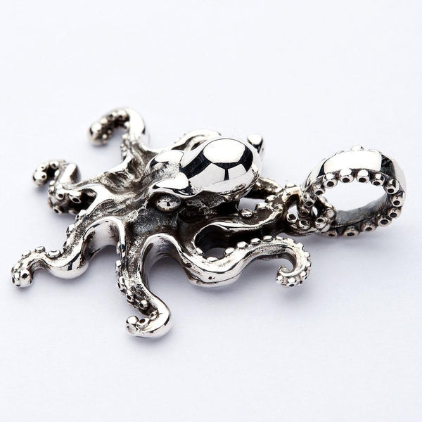 Silver Octopus Gothic hänge halsband