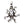 Загрузить изображение в программу просмотра галереи, Серебряное ожерелье с подвеской в виде готического осьминога
