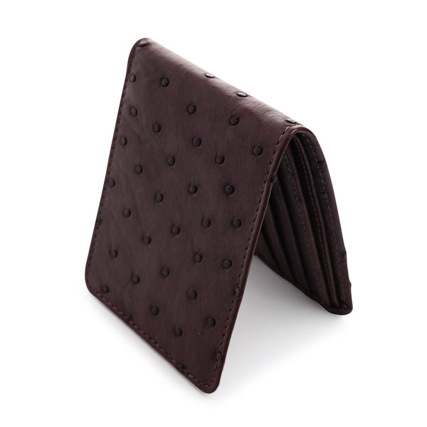 Dark Brown Ostrich Wallet