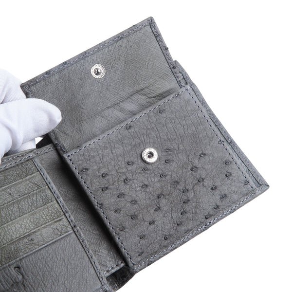Ostrich Leather Hide, Gray Color (%100 Genuine Natural skin)