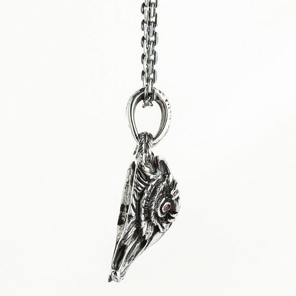 Sterling Silver Owl Pendant Necklace