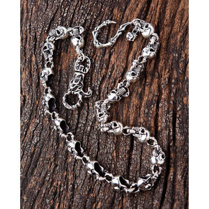 Sterling Silver Phantom Skull Wallet Chains