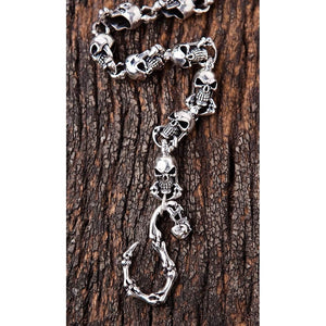 Sterling Silver Phantom Skull Wallet Chains