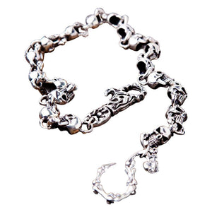 Sterling Silver Phantom Skull Wallet Chains