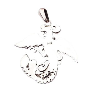 Ciondolo Fenice in argento sterling