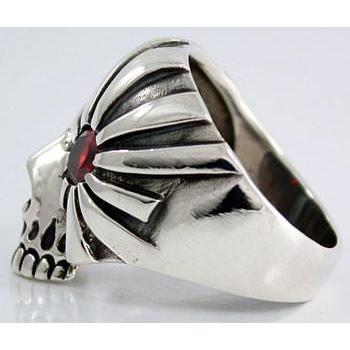 Piraten-Totenkopf-Ring aus Sterlingsilber