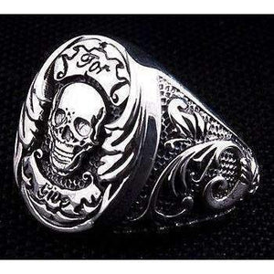 Por Vida Skull Ring