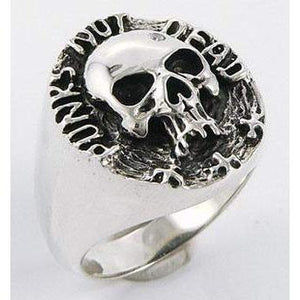 Bague Crâne Punk Not Dead