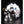 Загрузить изображение в программу просмотра галереи, Серебряное байкерское кольцо с черепом в стиле панк
