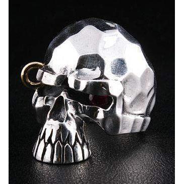 Silver Punk Skull Biker Ring