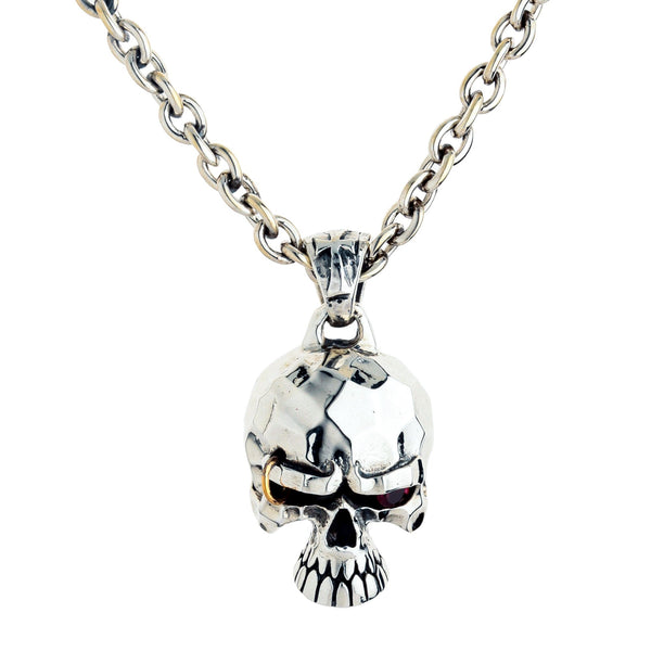 Punk Skull Pendant Sterling Silver