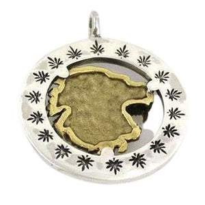 Pendentifs Lion Rasta Argent