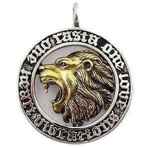 Pendentifs Lion Rasta Argent