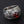 Bague carpe koï en argent avec CZ rouge, bague carpe koï avec CZ rouge vue de face