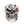 Load image into Gallery viewer, Sterling Silver Red Eye Skull Ring
