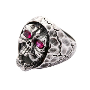 Red Eyes Skull Devil Ring