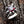 Red Garnet Claw Sterling Silver Gothic Ring, claw and shoulder detail