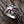 Red Garnet Claw Sterling Silver Gothic Ring, ring profile on white