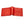 Cartera para hombre de piel de cuerno de cocodrilo genuino rojo